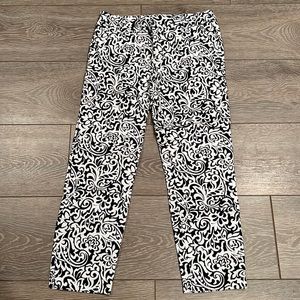 Tommy Hilfiger Pattern Dress Pants, Navy/White, Size 0, but fits a 2